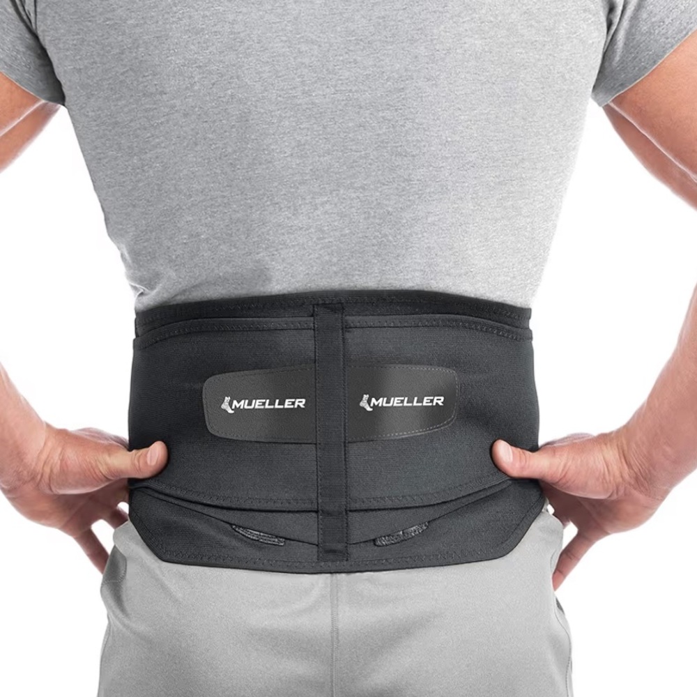 MUELLER Sports Medicine Adjustable Lumbar Back Brace with Removable Pad